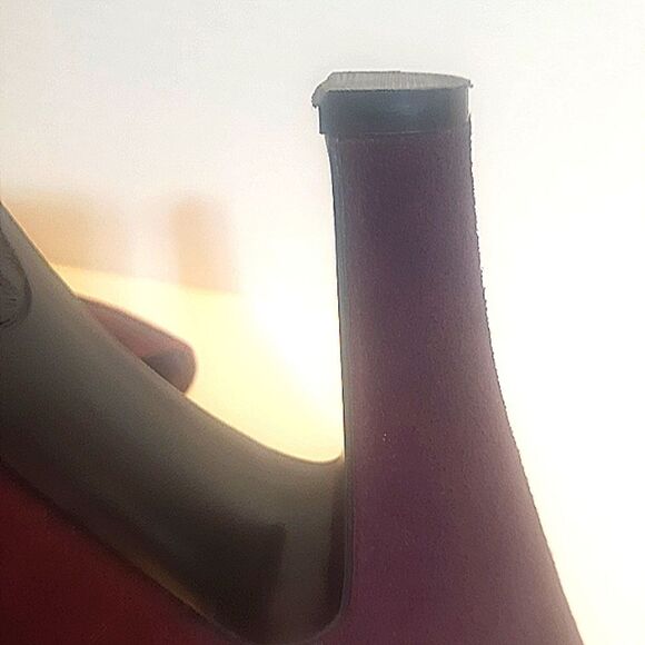 Purple Nine West size 6.5 suede shoes/booties with 4” heel EUC - Picture 8 of 11